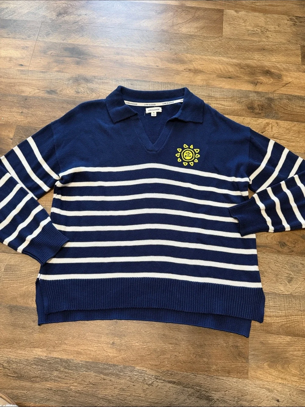 Life is good long sleeve sweater